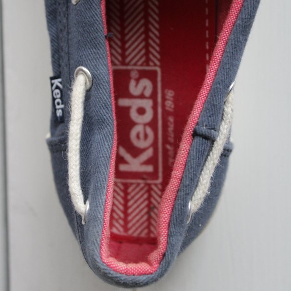 Blue Keds Slip On Boat Shoes, Women's Size 7 - Picture 2 of 6